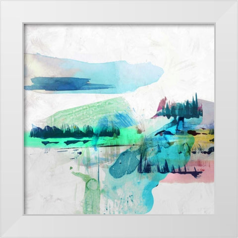 Palette Landcape II White Modern Wood Framed Art Print by PI Galerie