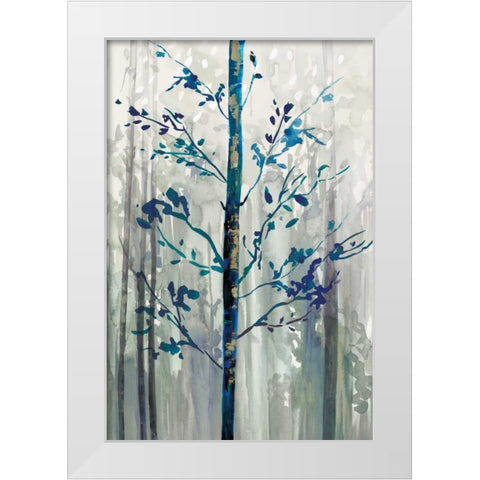 Fogg II White Modern Wood Framed Art Print by PI Galerie