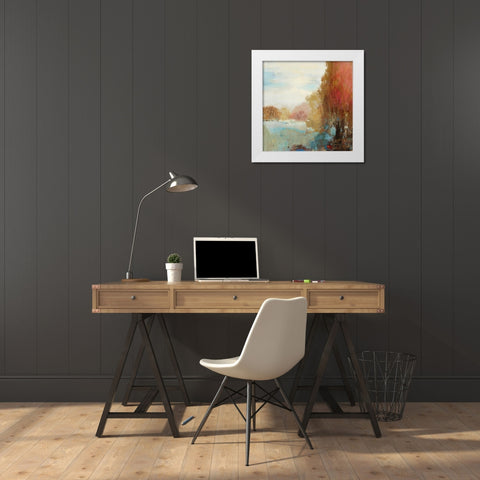 Underfoot White Modern Wood Framed Art Print by PI Galerie