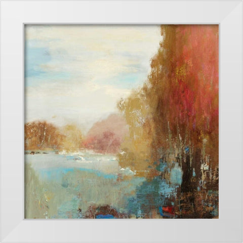 Underfoot White Modern Wood Framed Art Print by PI Galerie