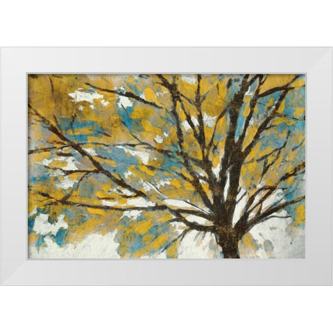 Soleil  White Modern Wood Framed Art Print by PI Galerie