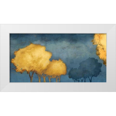 Golden Trust White Modern Wood Framed Art Print by PI Galerie