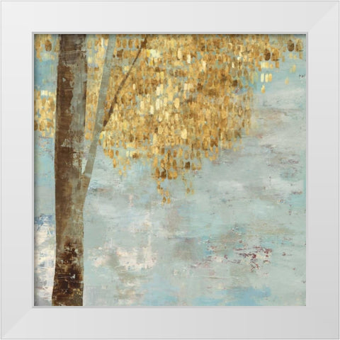 Faintest Breath iIII White Modern Wood Framed Art Print by PI Galerie