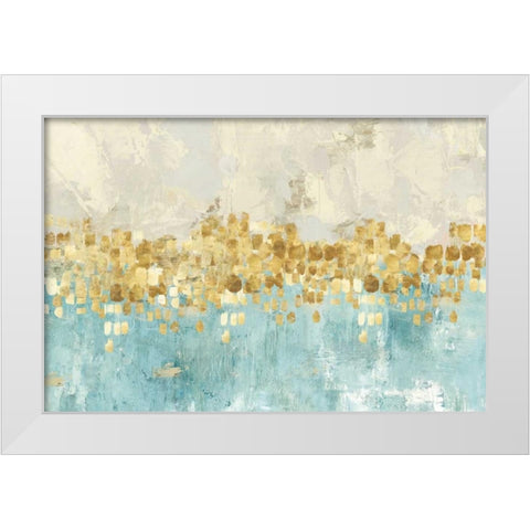 Dancing Stars White Modern Wood Framed Art Print by PI Galerie