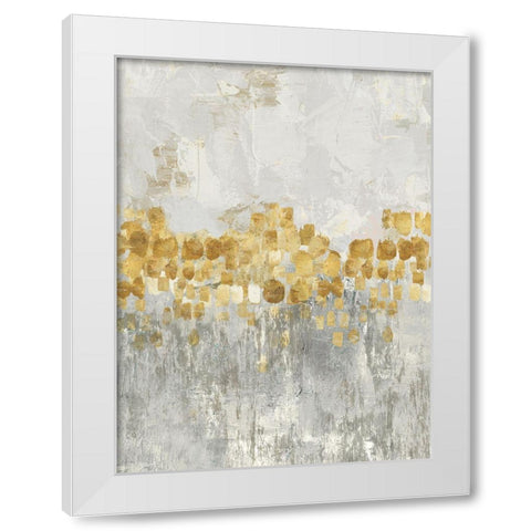 Dancing Stars White Modern Wood Framed Art Print by PI Studio