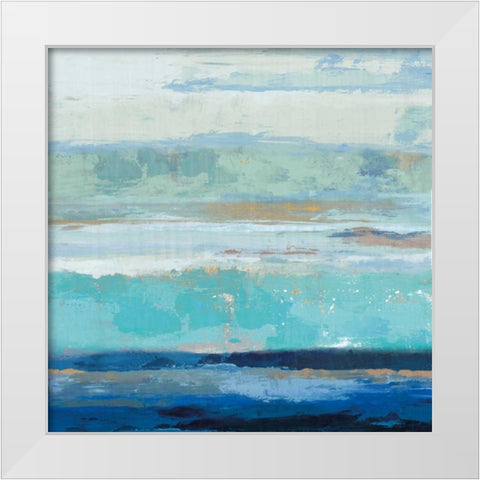 Sea Shore II White Modern Wood Framed Art Print by PI Galerie