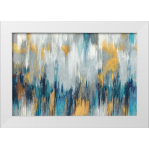Echoes White Modern Wood Framed Art Print by PI Galerie