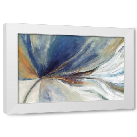 Traced  White Modern Wood Framed Art Print by PI Galerie