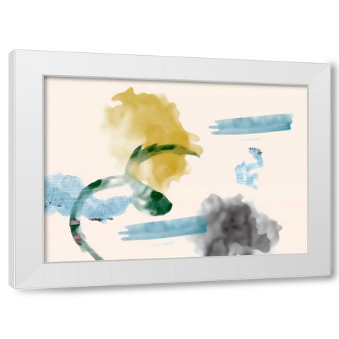 Your Smile I White Modern Wood Framed Art Print by PI Galerie