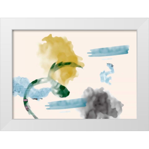 Your Smile I White Modern Wood Framed Art Print by PI Galerie