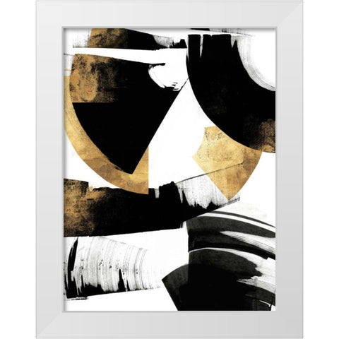 Art Deco II White Modern Wood Framed Art Print by PI Studio