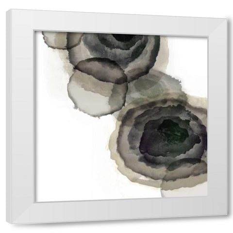 Ink Stains I White Modern Wood Framed Art Print by PI Galerie