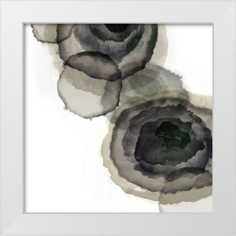 Ink Stains I White Modern Wood Framed Art Print by PI Galerie