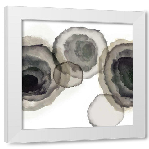 Ink Stains II White Modern Wood Framed Art Print by PI Galerie