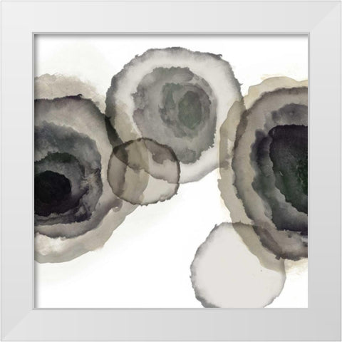 Ink Stains II White Modern Wood Framed Art Print by PI Galerie