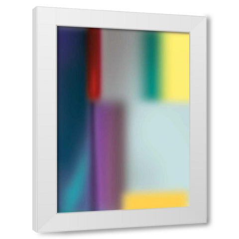 Smooth Glass II White Modern Wood Framed Art Print by PI Galerie