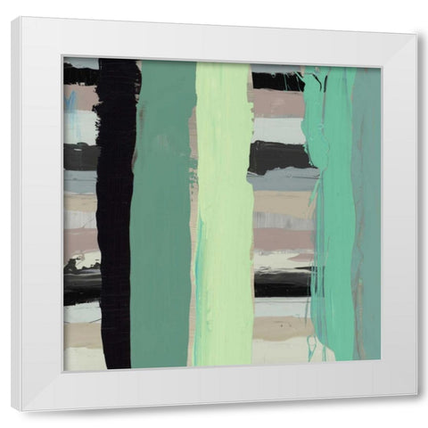 Alt Stripes III White Modern Wood Framed Art Print by PI Gallery