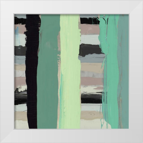 Alt Stripes III White Modern Wood Framed Art Print by PI Gallery