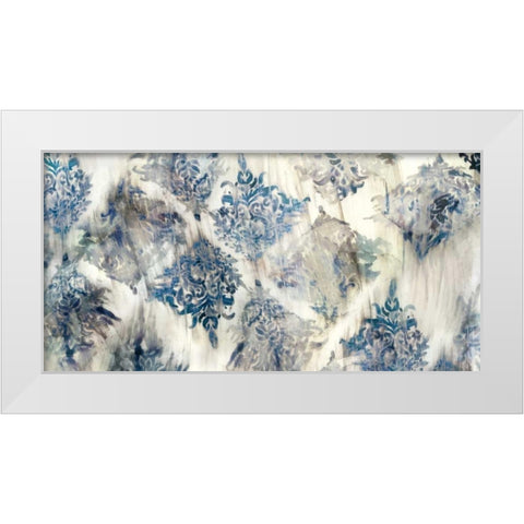 Lucid Damask I White Modern Wood Framed Art Print by PI Galerie