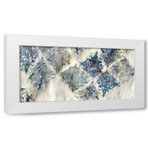Lucid Damask II White Modern Wood Framed Art Print by PI Galerie