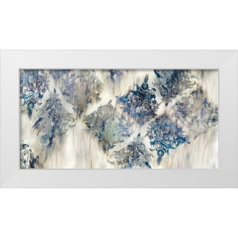 Lucid Damask II White Modern Wood Framed Art Print by PI Galerie