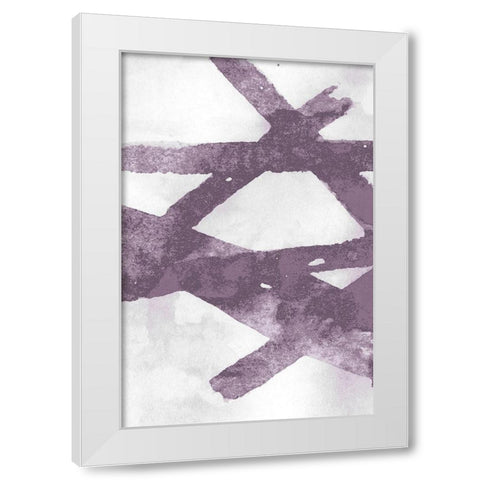 Gestures I Lavender Version White Modern Wood Framed Art Print by PI Studio