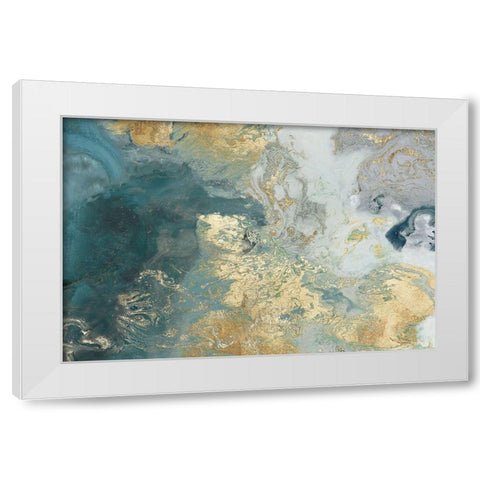 Ocean Splash II White Modern Wood Framed Art Print by PI Studio