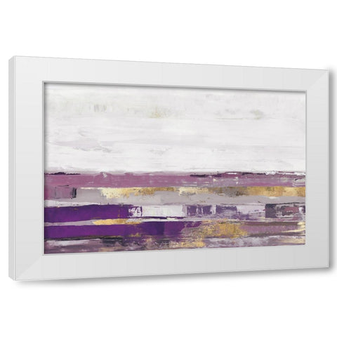 Way to Go Lavender Version White Modern Wood Framed Art Print by PI Studio