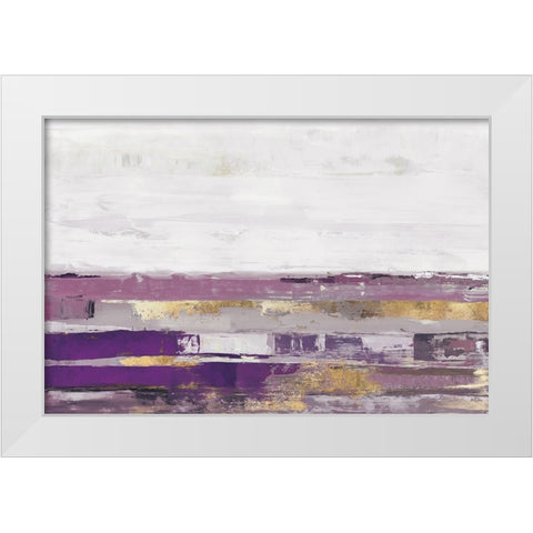 Way to Go Lavender Version White Modern Wood Framed Art Print by PI Studio