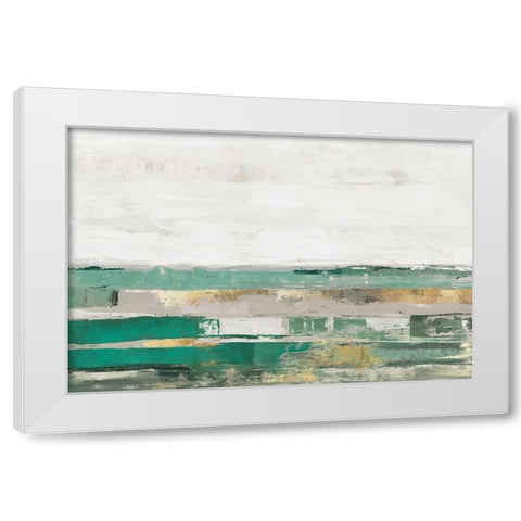 Way to Go Mint Version  White Modern Wood Framed Art Print by PI Studio