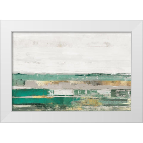 Way to Go Mint Version  White Modern Wood Framed Art Print by PI Studio