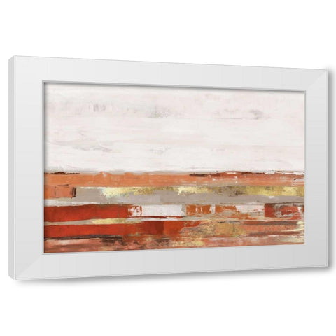 Way to Go Cinnamon Version White Modern Wood Framed Art Print by PI Studio