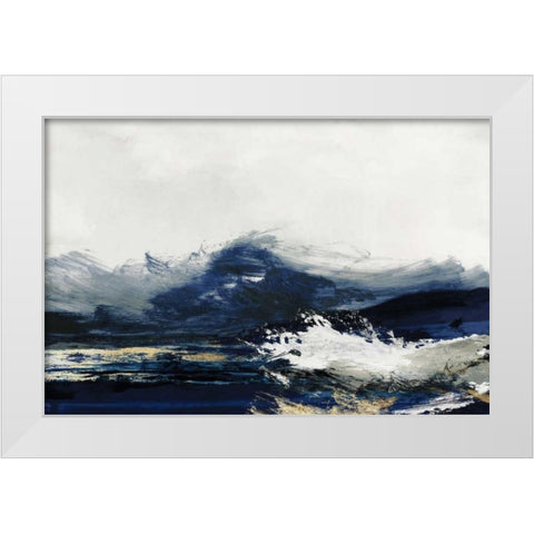 Water White Modern Wood Framed Art Print by PI Studio