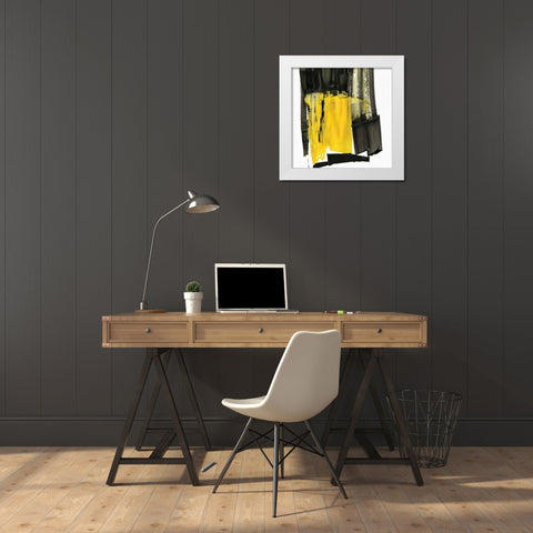 Hive II White Modern Wood Framed Art Print by PI Studio