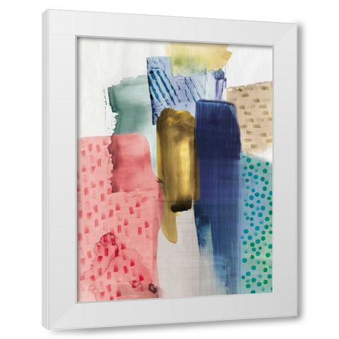 Magic Paper White Modern Wood Framed Art Print by PI Studio