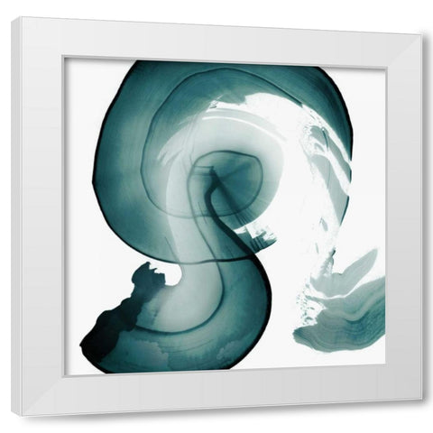 Swirl IV White Modern Wood Framed Art Print by PI Studio