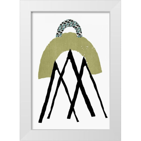 Tower White Modern Wood Framed Art Print by PI Studio