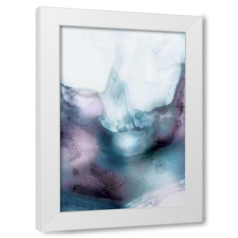 Lavender Bubbles II White Modern Wood Framed Art Print by PI Studio