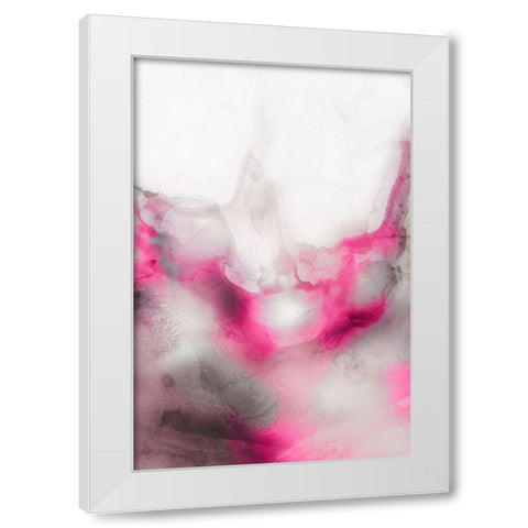 Lavender Bubbles II Blush Version White Modern Wood Framed Art Print by PI Studio