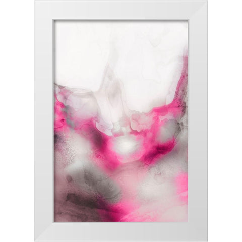 Lavender Bubbles II Blush Version White Modern Wood Framed Art Print by PI Studio