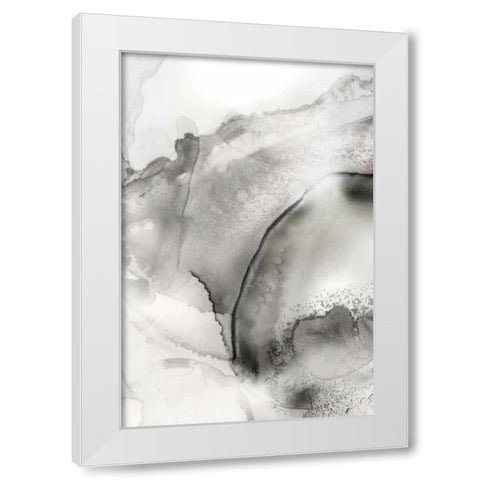 Mint Bubbles II Grey Version White Modern Wood Framed Art Print by PI Studio