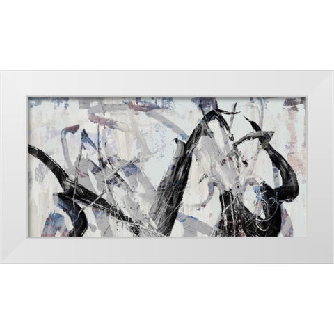 Gestural II White Modern Wood Framed Art Print by PI Studio