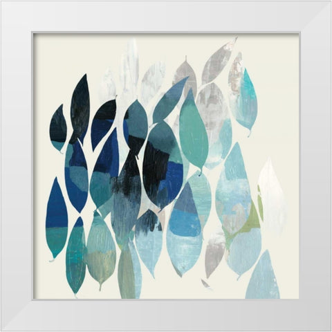 Leaf Mural II White Modern Wood Framed Art Print by PI Studio