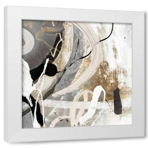 Tangled III White Modern Wood Framed Art Print by PI Studio
