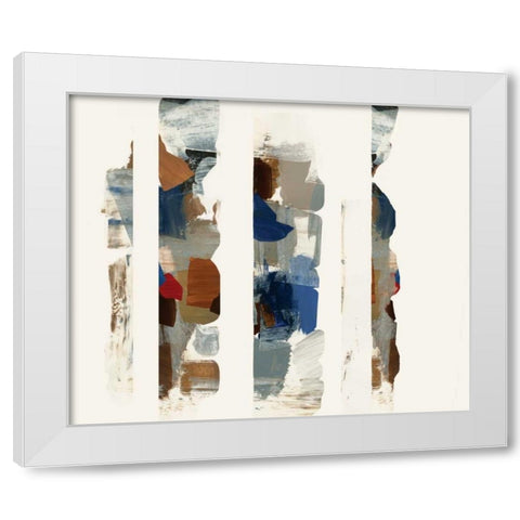 Cubic Abstract II White Modern Wood Framed Art Print by PI Studio