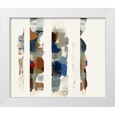 Cubic Abstract II White Modern Wood Framed Art Print by PI Studio