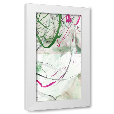 Whirlwind I White Modern Wood Framed Art Print by PI Studio
