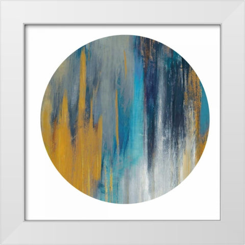 Moon I White Modern Wood Framed Art Print by PI Studio