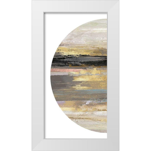 Crescent II White Modern Wood Framed Art Print by PI Studio