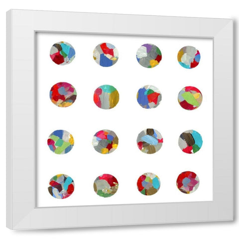 Playful Paint White Modern Wood Framed Art Print by PI Studio